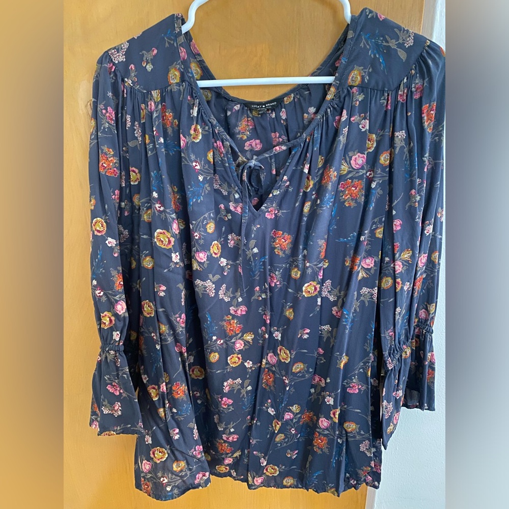 Lucky Brand Floral Long Sleeve blouse